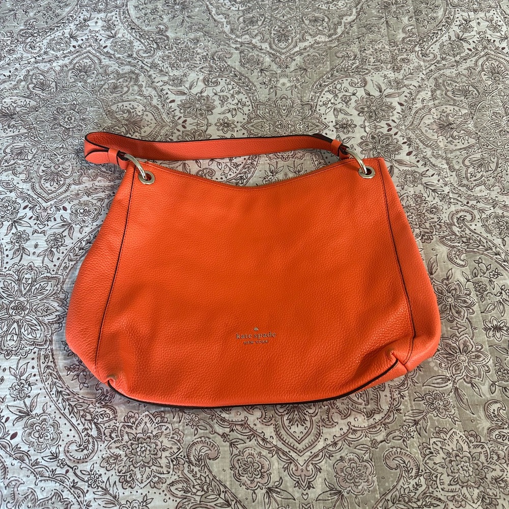 Kate Spade hobo style bag, lobster color